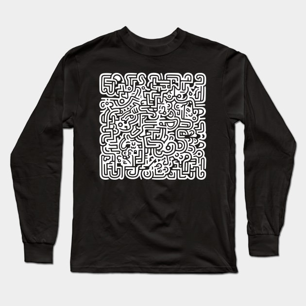 Pop Art Abstract Long Sleeve T-Shirt by n23tees